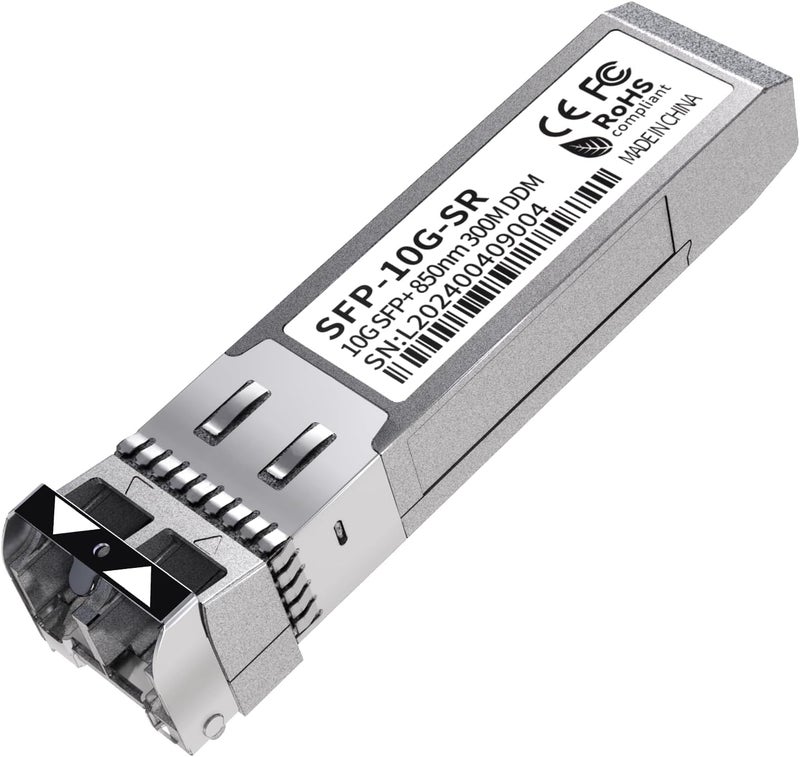 GESD 10G SFP+ LC Module, 10GBase-SR Multi-Mode Ethernet Transceiver, 850nm MMF up to 400m – Compatible with Cisco, Meraki, Ubiquiti, Mikrotik, Netgear, HPE, TP-Link, Aruba and More - Image 1